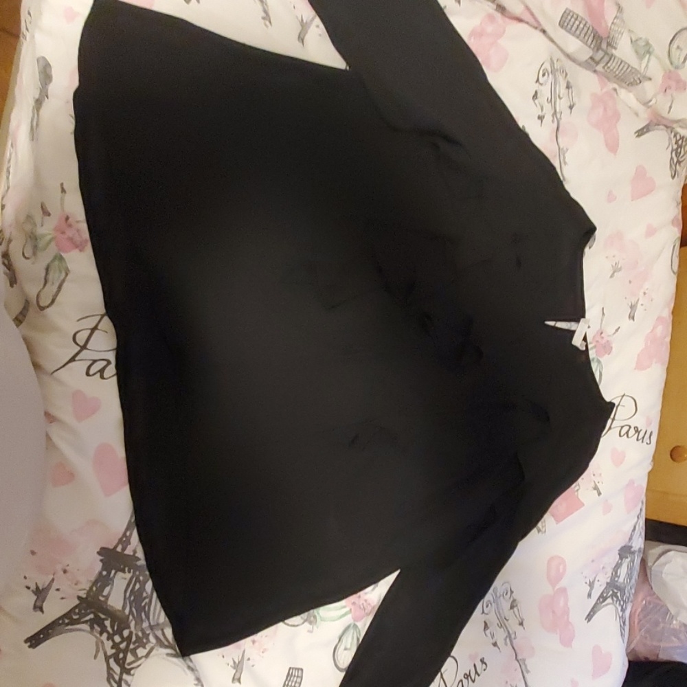 Black sheer blouse